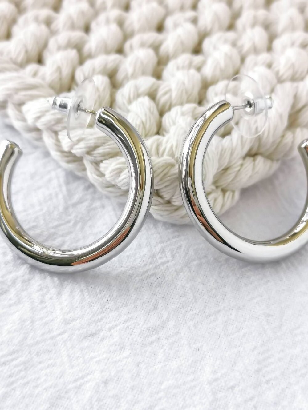 Kendra Scott Colette Silver Hoop Earrings 1.26"